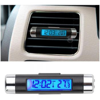 Thermomètre et Calendrier Clipsable pour Voiture