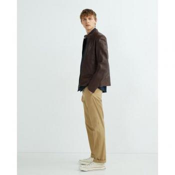 Giacca in Pelle Biker Marrone Belstaff Taglia 46