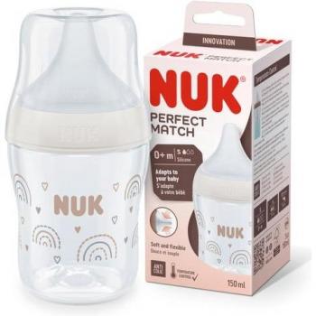Nuk Biberón Pp Silicona Perfect Match Flujo S  Arcoíris 150 ml