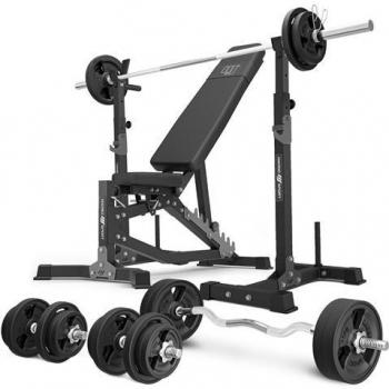 Ensemble banc + haltères renforcées 113 kg – Marbo Sport