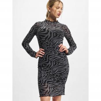 Abito Donna Urban Classics AOP Doppio Strato Grigio Scuro / Nero XS