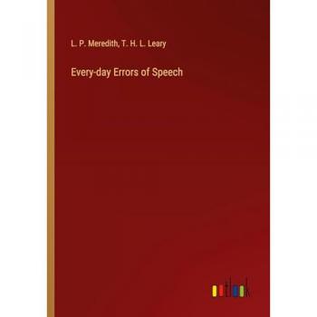 Every-day Errors of Speech