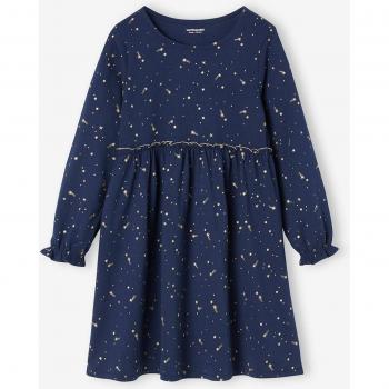 Navy Iridescent Star Dress for Girls 18M/2Y
