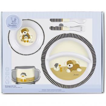 Kleinkind‑Set „Sterntaler“ – Teller, Schale, Löffel, Gabel, Tasse