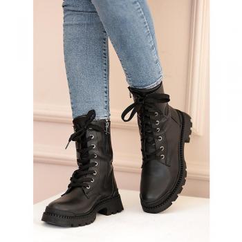 Calzamaglia femminile con fermoar, suola in lana, look interno moda 001-8506-22 36 mm nero