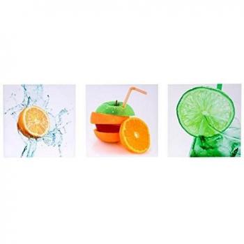 T376 : toile murale fruits, triptyque