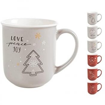Taza bone china holly xmax 38,5 cl surtido