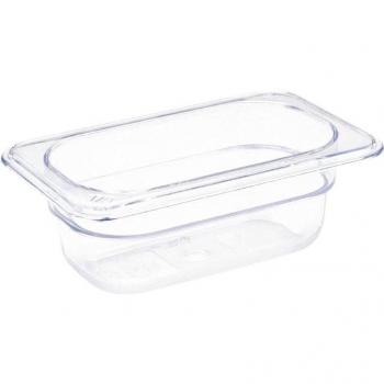 Vogue 1/9 Gastronorm Transparent Food Carrier – 65 mm, 0.6 L