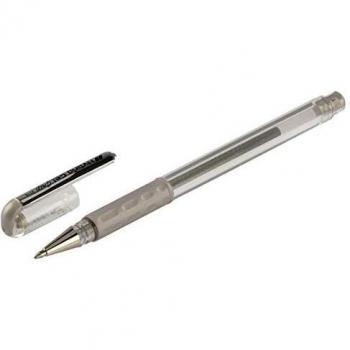 PENTEL ROLLER GEL HYBRID GRIP METALLIC 0.8 SILVER (Code K118-Z)