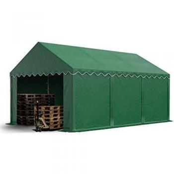 Tendone di stoccaggio 4x6 m PVC 750 n verde scuro impermeabile