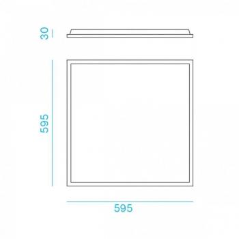 Panneau Éclat Nobile 36W 3000K 60x60