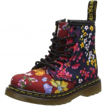 Dr. Martens Unisex Kids Brooklee FC Boots, Dark Red/Indigo T Canvas