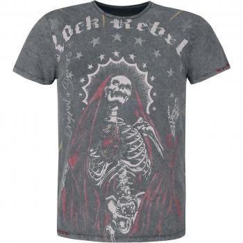 Rock Rebel Black Tee for Men