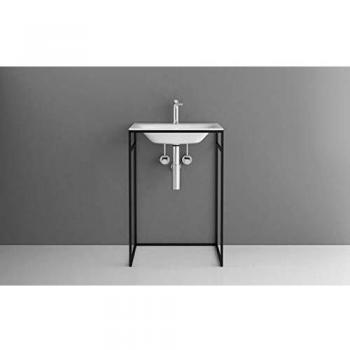 Lavabo Bette Lux Shape Noir 60 cm pour Cadre