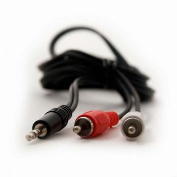 Cable Jack 3.5 mm Macho a 2 RCA Macho 3 Metros