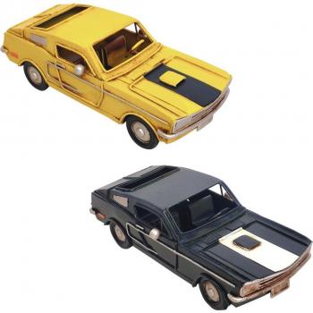 Set di 2 veicoli gialli Classic Mustang – Signes Grimalt 7x16x6cm