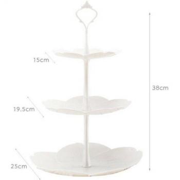 Distributeur 3 niveaux en plastique – Assiette de mariage & fête