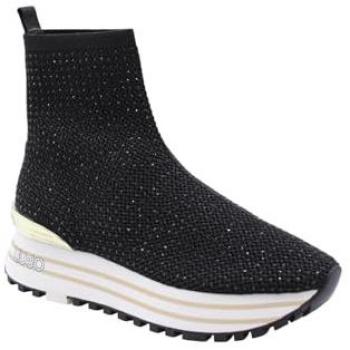 LIUJO Chaussettes Sneakers Strass Femme Noir 38