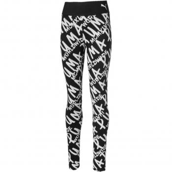 Puma Alpha AOP G Collant Fille, Noir, FR Unique