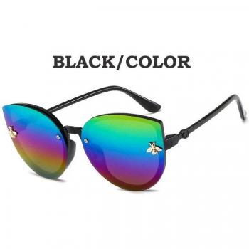 Cartoon Bear Round Sunglass Set with UV Protection