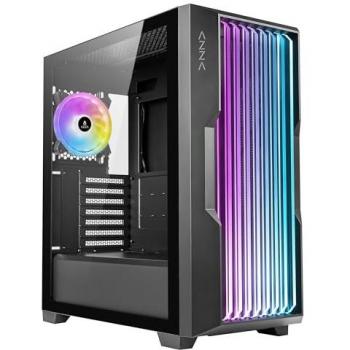 Azza Mid‑Tour ATX Guardian 520B – RGB-Glasgepäckchen in Schwarz