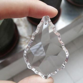 Maple Leaf Faceted Crystal Prism Pendant Chandelier Hanging Ornament