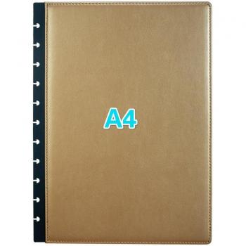 A4 11-Hole Imitation Leather Binder Cover