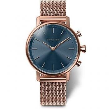 Kronaby Carat A1000-0668 Unisex Rose Gold Hybrid Elegant Smartwatch