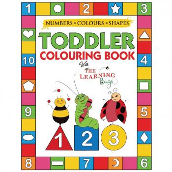My Numbers, Colours and Shapes Toddler Colouring Book with The Learning Bugs: Fun Children's Activity Colouring Books for Toddlers and Kids Ages 2, 3, ... Prep Success