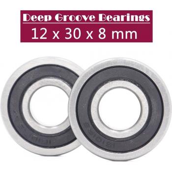 16101RS Special Ball Bearings 12*30*8 mm Rubber Sealed (2 Pack)