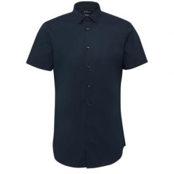 S.Oliver BLACK LABEL Kurzarmhemd Stilvoller Schnitt