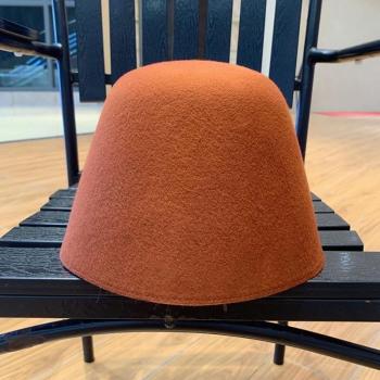 Felt Brimmed Bucket Hat for Women