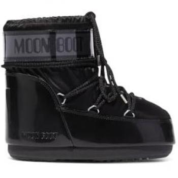 Moon Boot, Winter Boots, female, Black, Size: 9 US Water Repellent Logo Band Sneakers
