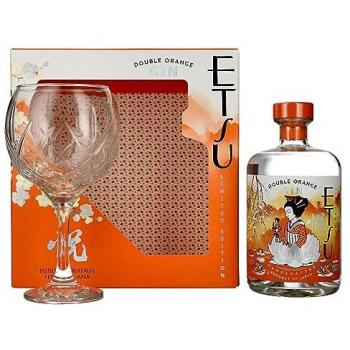 Etsu Gin Double Orange – Premium Limited Edition 43 % Vol. (0,7 L) in Geschenkgläserverpackung