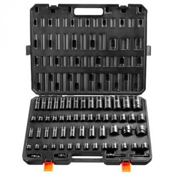 Kit Bussole 3/8/1/2 con 59 Elementi SAE + Metrico 6‑32 mm (Cr‑Mo)