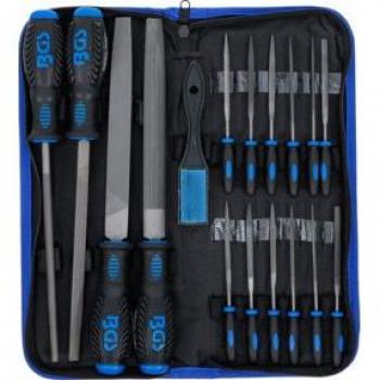 Set d'outils de précision : limes d'atelier et aiguilles (17)