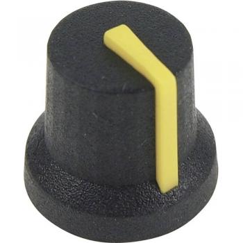 K87Mbr Black/Yellow 6mm Spl Knob by Cliff
