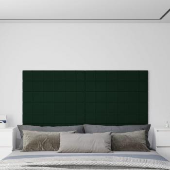 Painel Veludo XL 12 Unidades Verde Escuro 90x15 cm