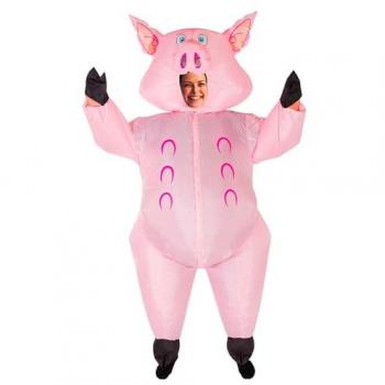 Costume gonflable cochon