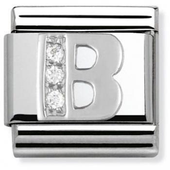 Nomination Silver and Zirconia Classic Letter Charm