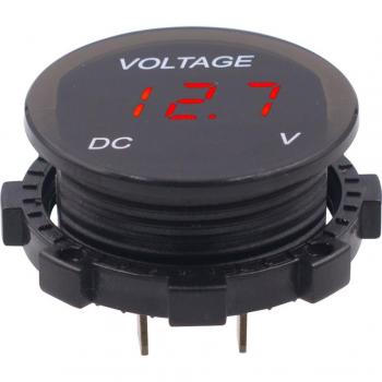 Panel Voltmeter Digital 12V Inverso, Accesorio Automotriz