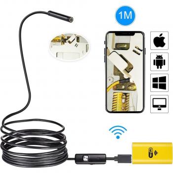 Wireless Endoscope Camera 720P with 8mm Lens and 6 LED Lights