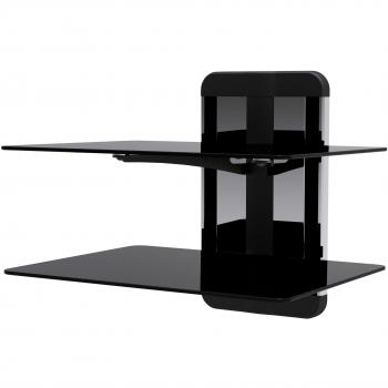 Black‑Trimmed AluTV Shelving Unit