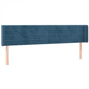 VidaXL Kopfteil Samt Dunkelblau mit LED 183x16x78/88 cm
