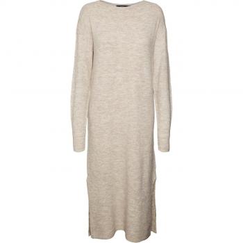 Vero Moda Strickkleid »VMLEFILE LS BOATNECK CALF DRESS NOOS«