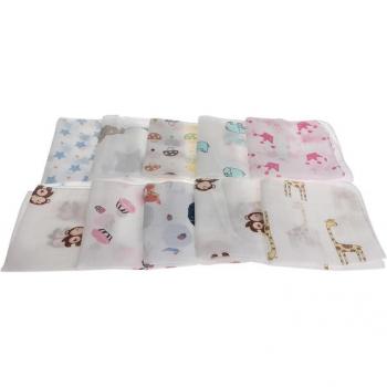 10pcs Muslin Hand Towels for Infants 28x28cm