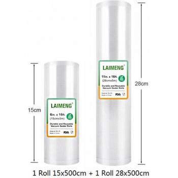 YUMYTH 2 Rolls 500cm Sous Vide Vacuum Bags