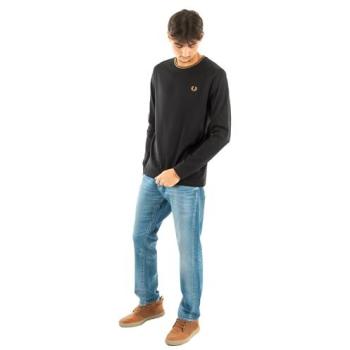 T-shirt Fred Perry à manches longues avec liseré noir