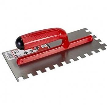 Rubi 11 x 4in Pro Steel Notched Trowel 1/2in Notch