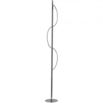 Lampadaire LED chromé design moderne